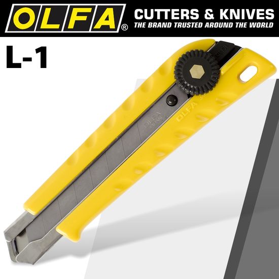 OLFA Cutter Model L-1 Heavy Duty Snap Off Knife 18mm